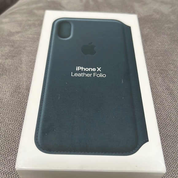 NEW iPhone X leather folio